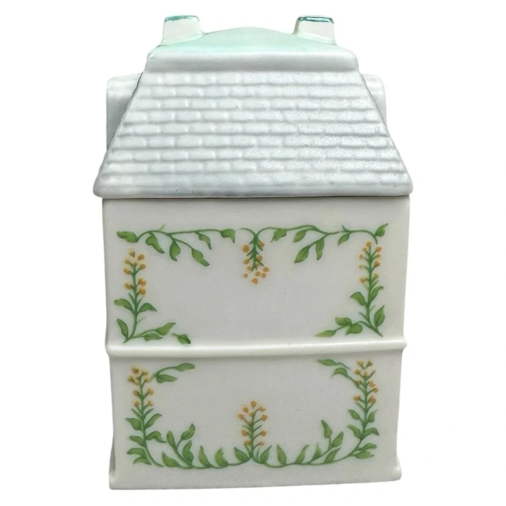 Vintage Mustard The Lenox Spice Village FinePorcelain House Jar 1989 Replacement